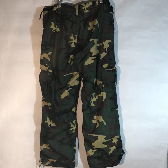 Army Camo Camouflage Fatigue Military Pants  Waist 36 - Picture 11 of 13